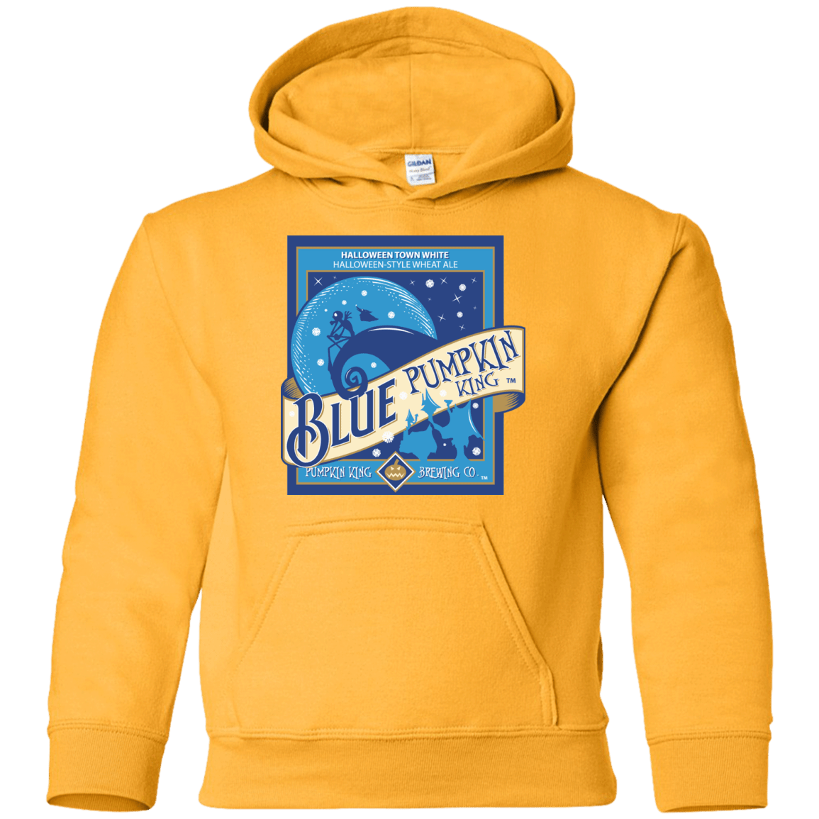 Sweatshirts Gold / YS Blue Pumpkin King Youth Hoodie