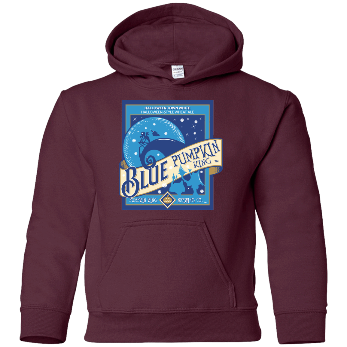 Sweatshirts Maroon / YS Blue Pumpkin King Youth Hoodie