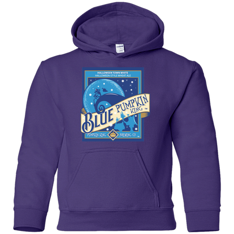 Sweatshirts Purple / YS Blue Pumpkin King Youth Hoodie