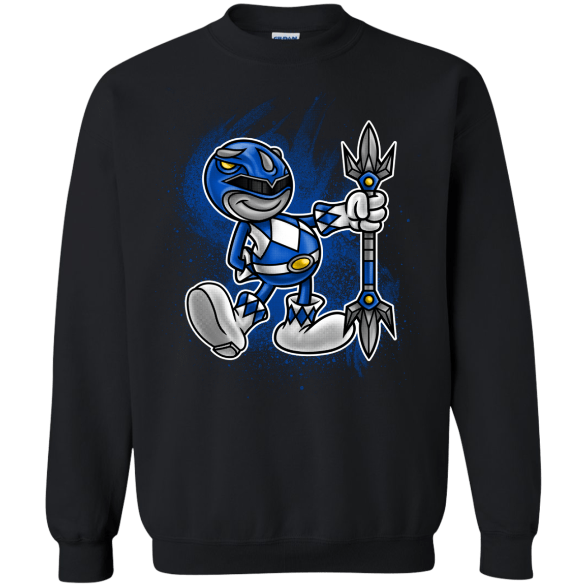 Sweatshirts Black / Small Blue Ranger Artwork Crewneck Sweatshirt