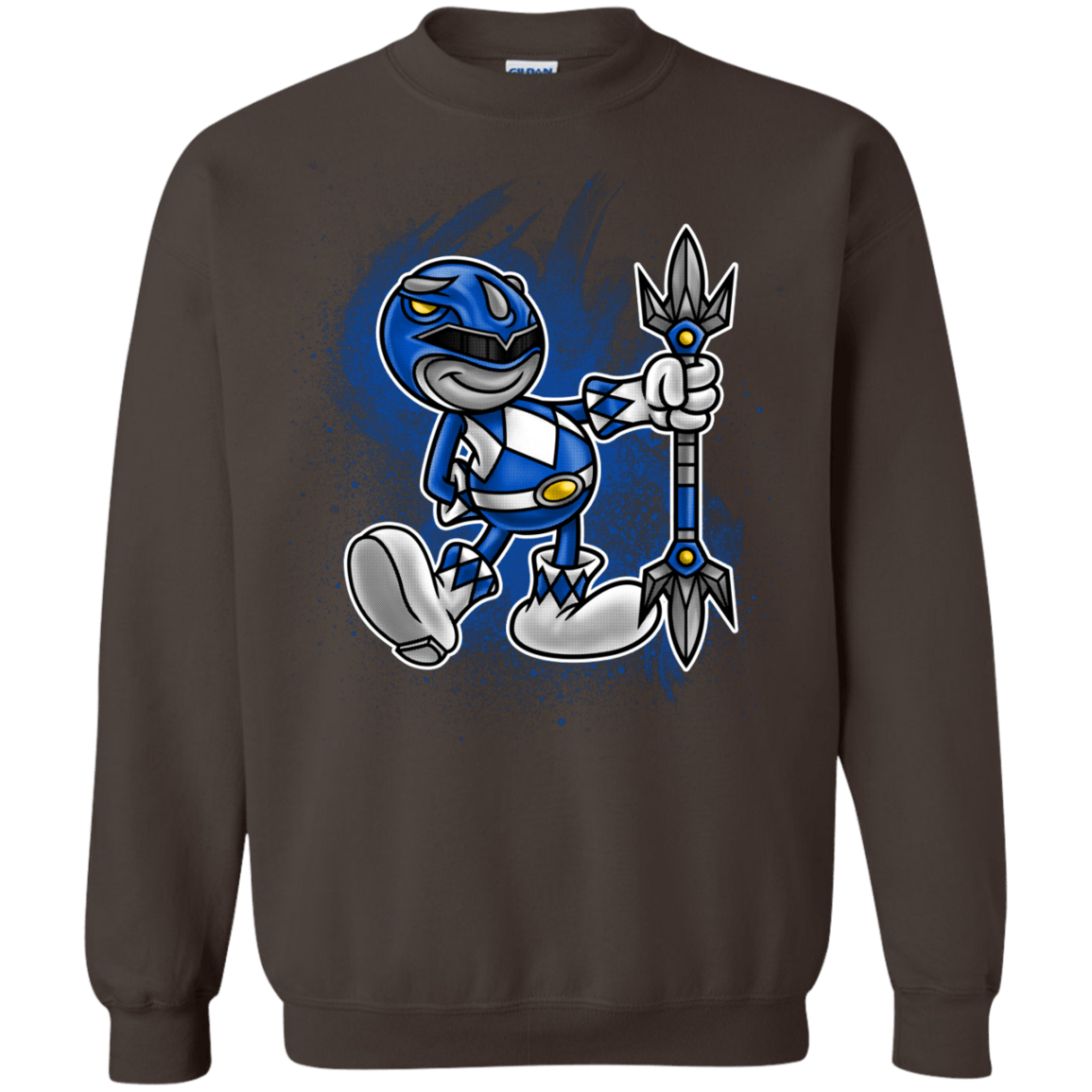 Sweatshirts Dark Chocolate / Small Blue Ranger Artwork Crewneck Sweatshirt