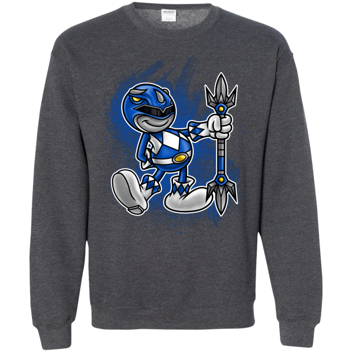 Sweatshirts Dark Heather / Small Blue Ranger Artwork Crewneck Sweatshirt