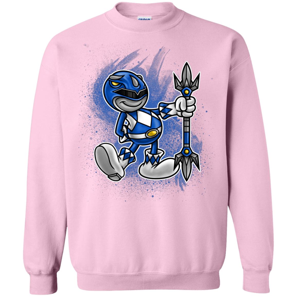 Sweatshirts Light Pink / Small Blue Ranger Artwork Crewneck Sweatshirt