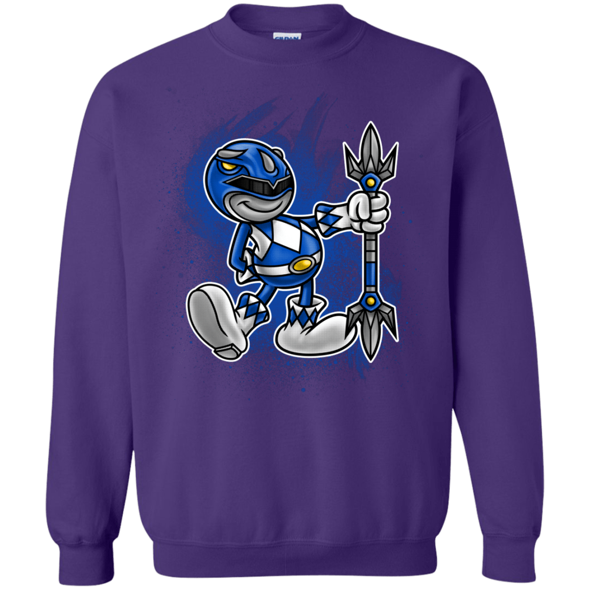 Sweatshirts Purple / Small Blue Ranger Artwork Crewneck Sweatshirt