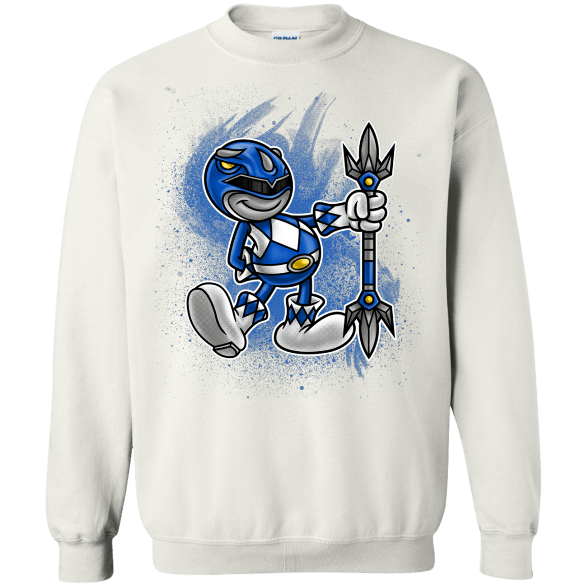 Sweatshirts White / Small Blue Ranger Artwork Crewneck Sweatshirt