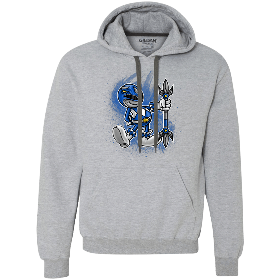 Sweatshirts Sport Grey / Small Blue Ranger Artwork Premium Fleece Hoodie