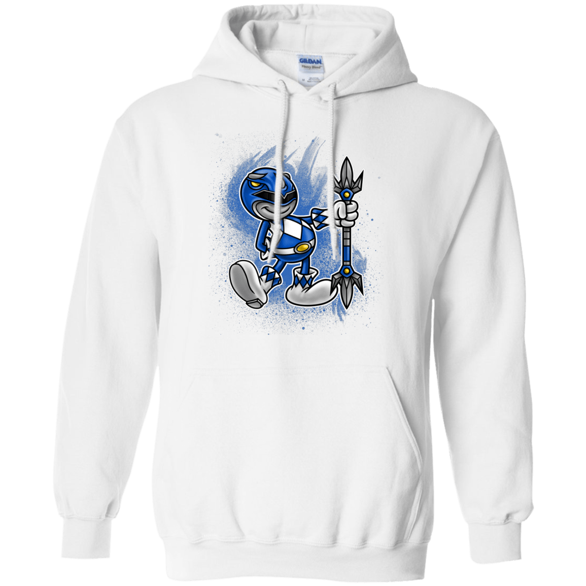 Sweatshirts White / Small Blue Ranger Artwork Pullover Hoodie