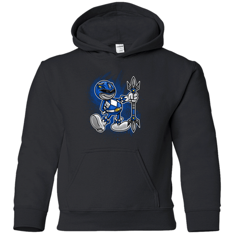 Sweatshirts Black / YS Blue Ranger Artwork Youth Hoodie