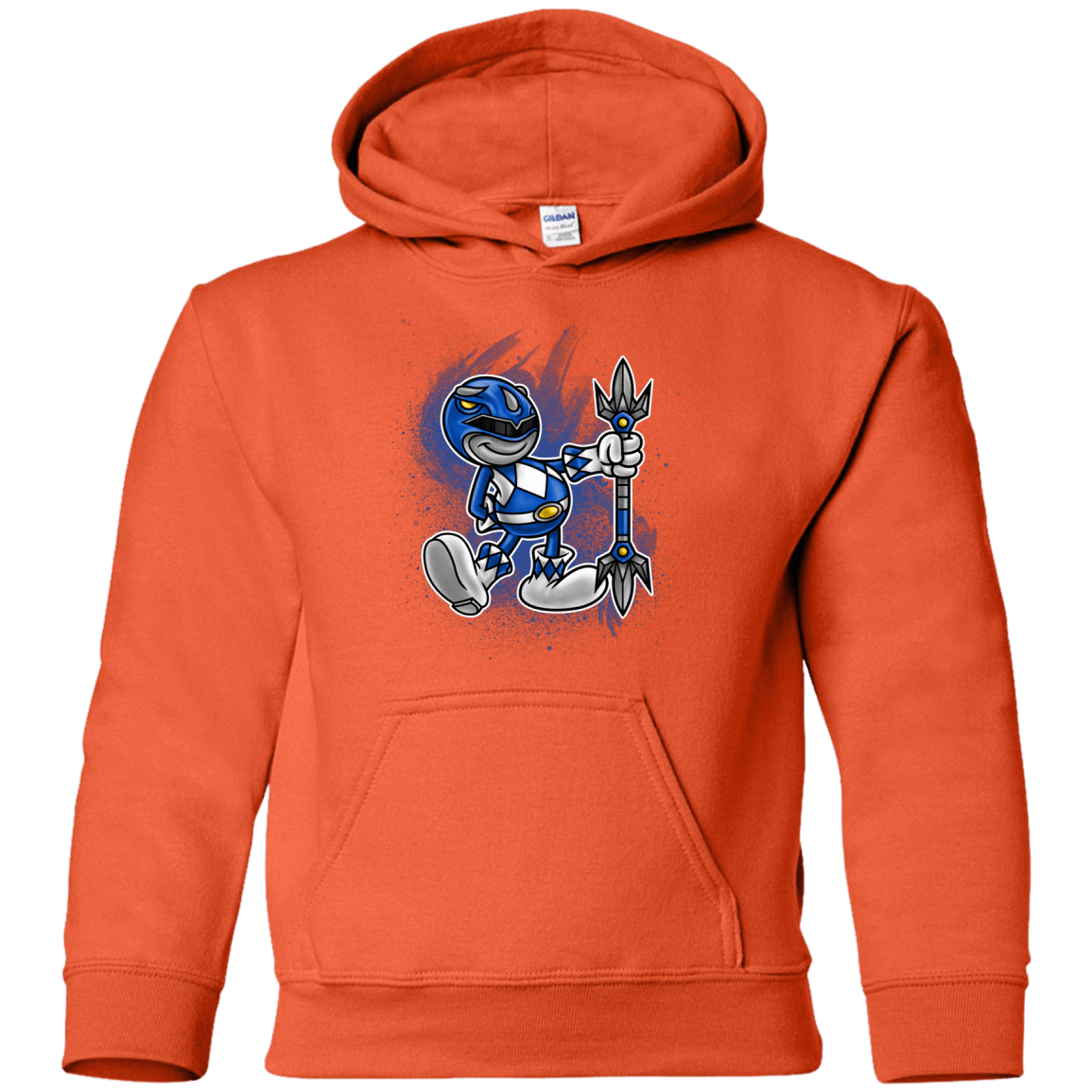 Sweatshirts Orange / YS Blue Ranger Artwork Youth Hoodie