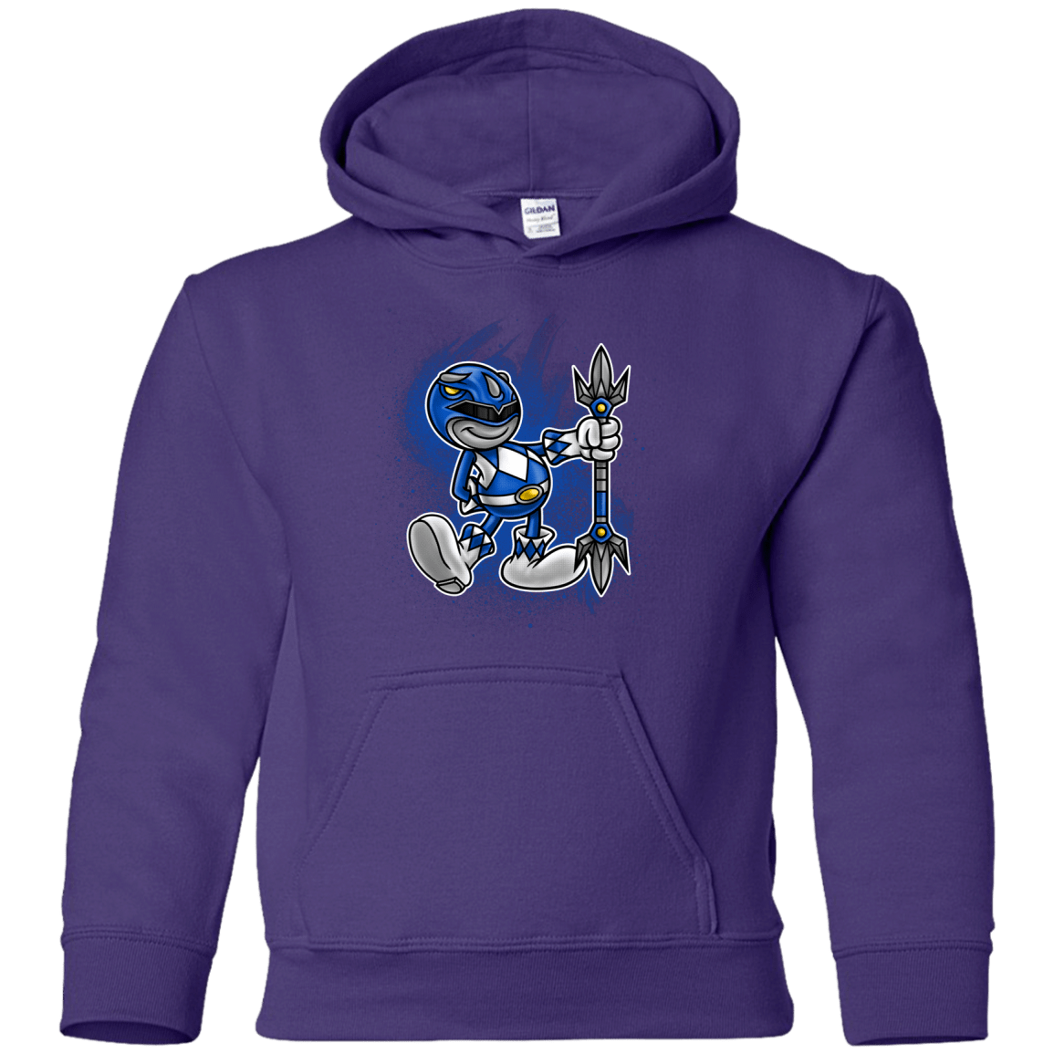 Sweatshirts Purple / YS Blue Ranger Artwork Youth Hoodie