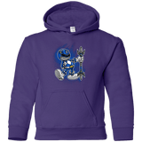 Sweatshirts Purple / YS Blue Ranger Artwork Youth Hoodie