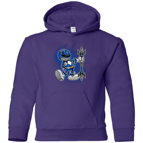 Sweatshirts Purple / YS Blue Ranger Artwork Youth Hoodie