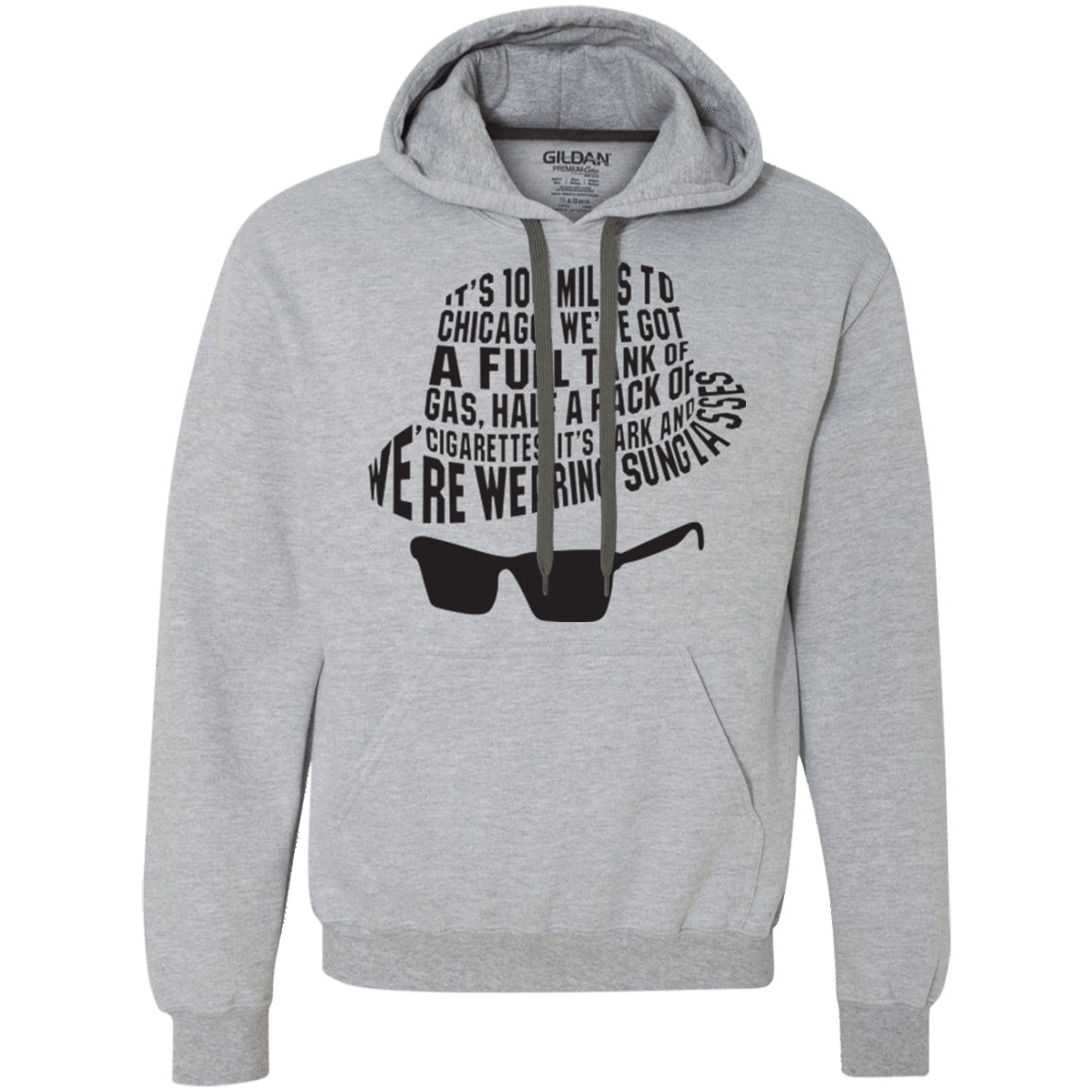 Sweatshirts Sport Grey / Small Blues Brothers Premium Fleece Hoodie