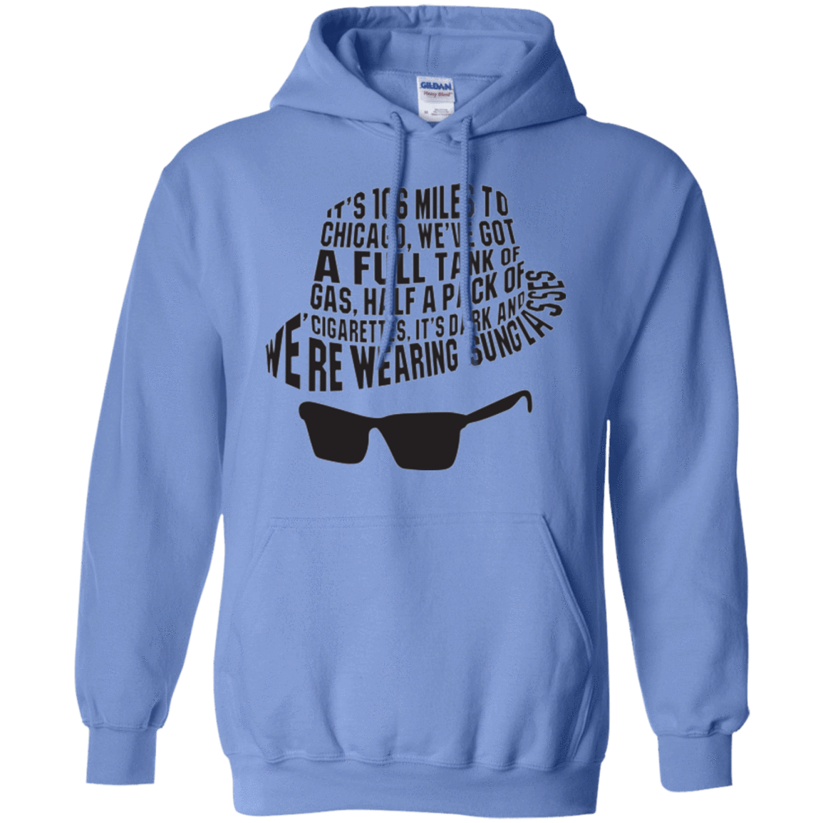 Sweatshirts Carolina Blue / Small Blues Brothers Pullover Hoodie