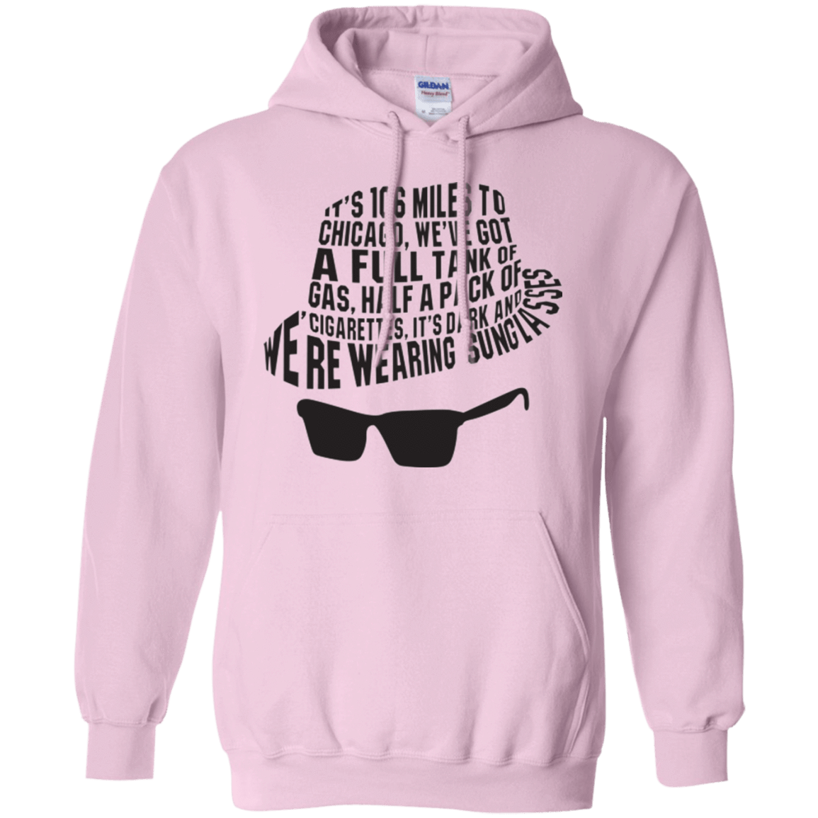 Sweatshirts Light Pink / Small Blues Brothers Pullover Hoodie