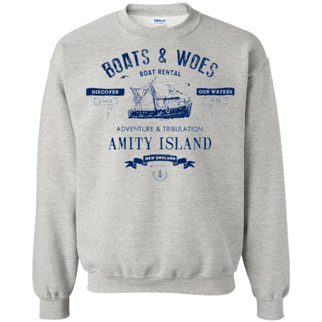 Sweatshirts Ash / Small BOATS & WOES Crewneck Sweatshirt