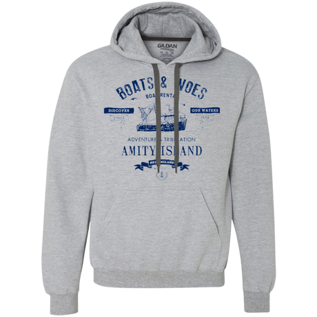 Sweatshirts Sport Grey / Small BOATS & WOES Premium Fleece Hoodie