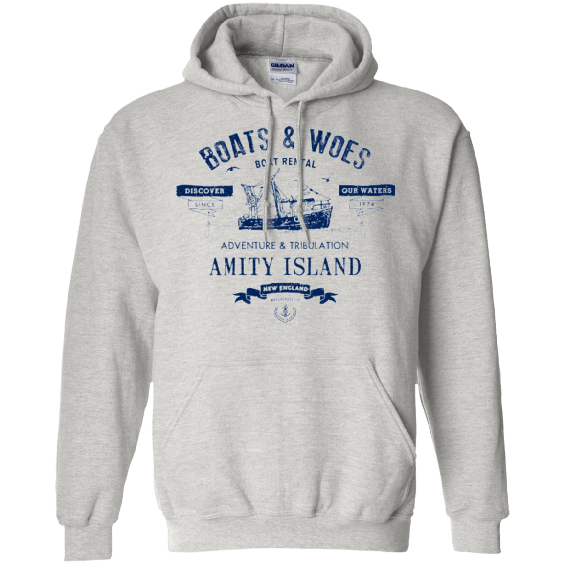 Sweatshirts Ash / Small BOATS & WOES Pullover Hoodie