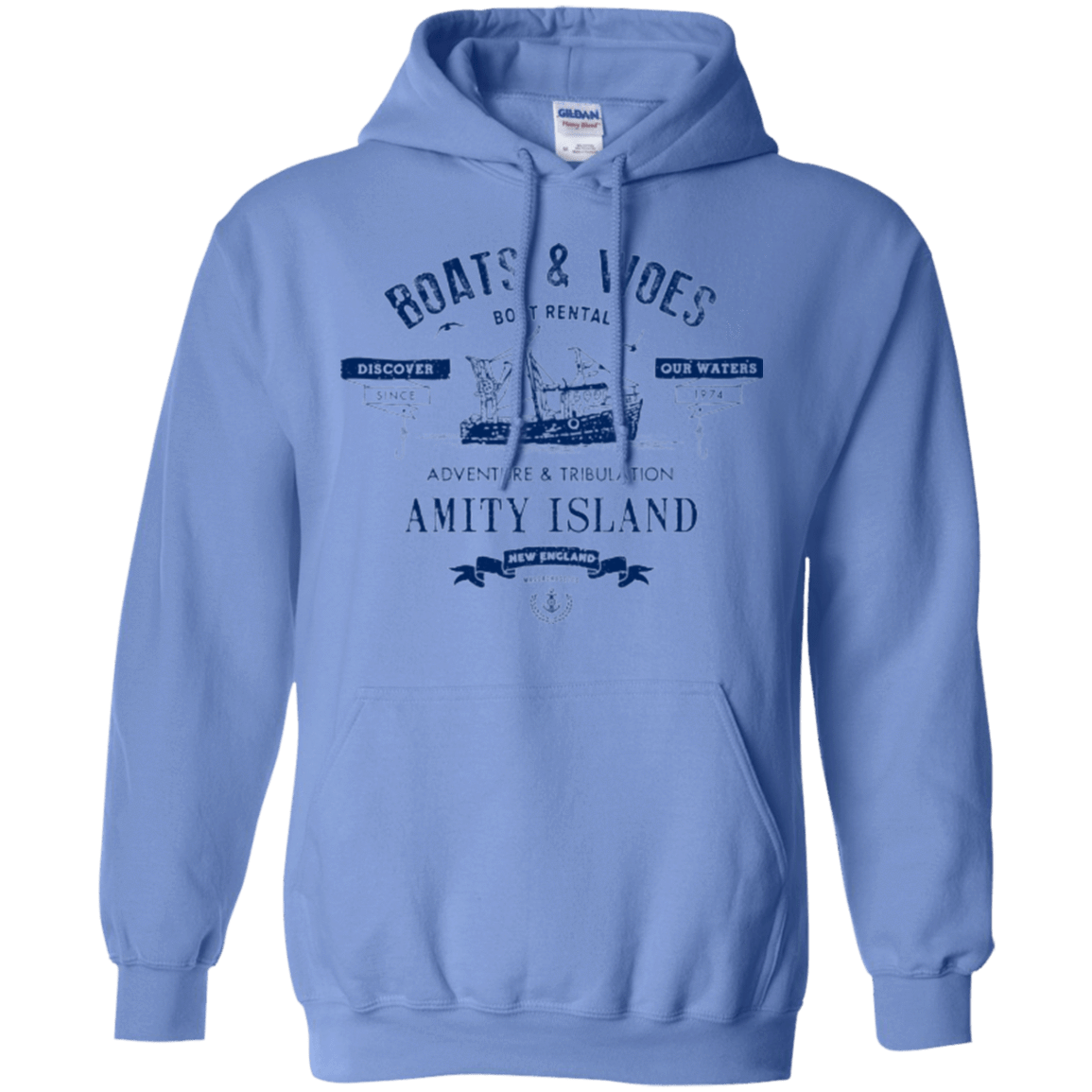 Sweatshirts Carolina Blue / Small BOATS & WOES Pullover Hoodie