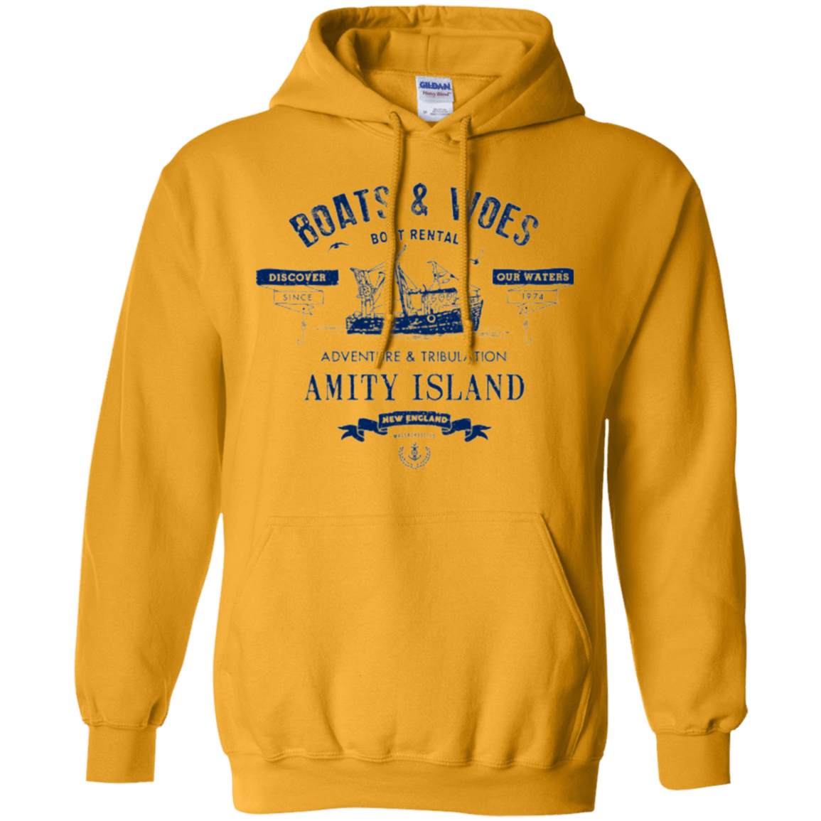 Sweatshirts Gold / Small BOATS & WOES Pullover Hoodie