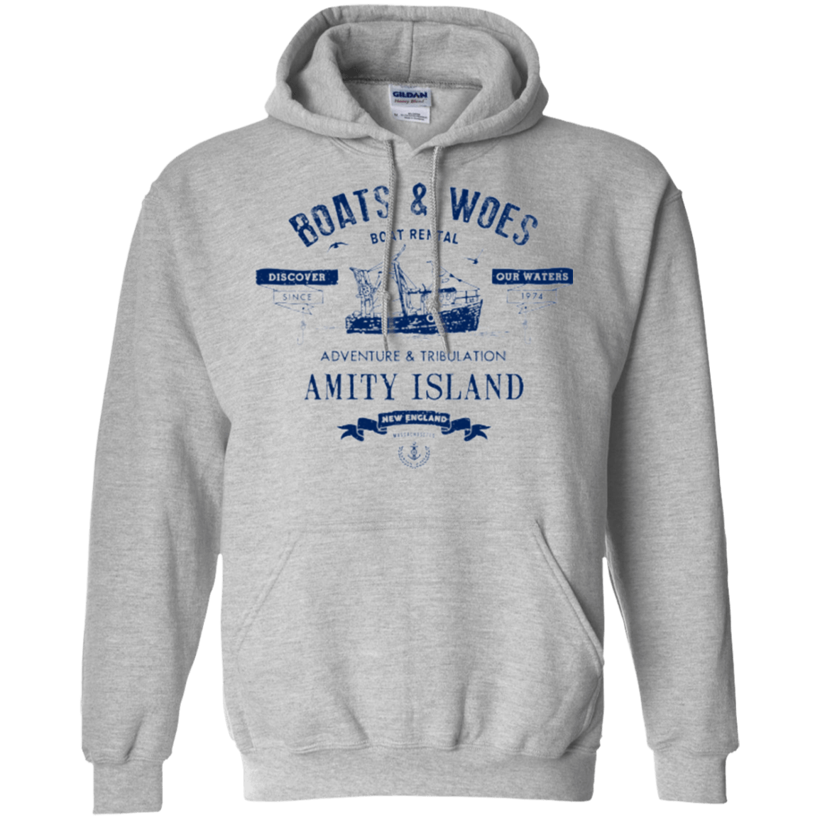 Sweatshirts Sport Grey / Small BOATS & WOES Pullover Hoodie