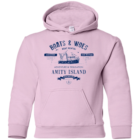 Sweatshirts Light Pink / YS BOATS & WOES Youth Hoodie