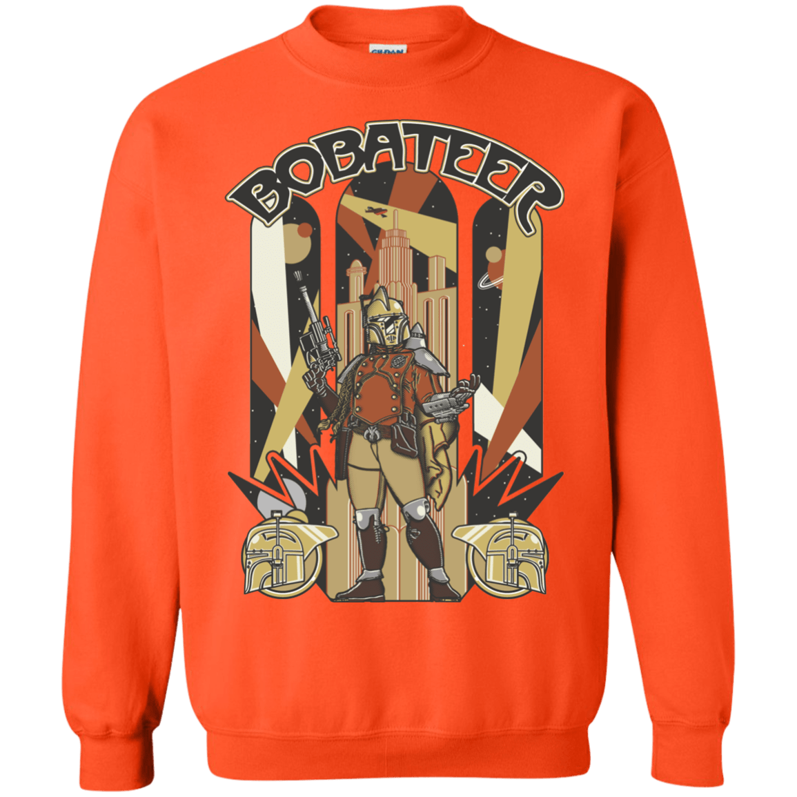 Sweatshirts Orange / Small Bobateer Crewneck Sweatshirt