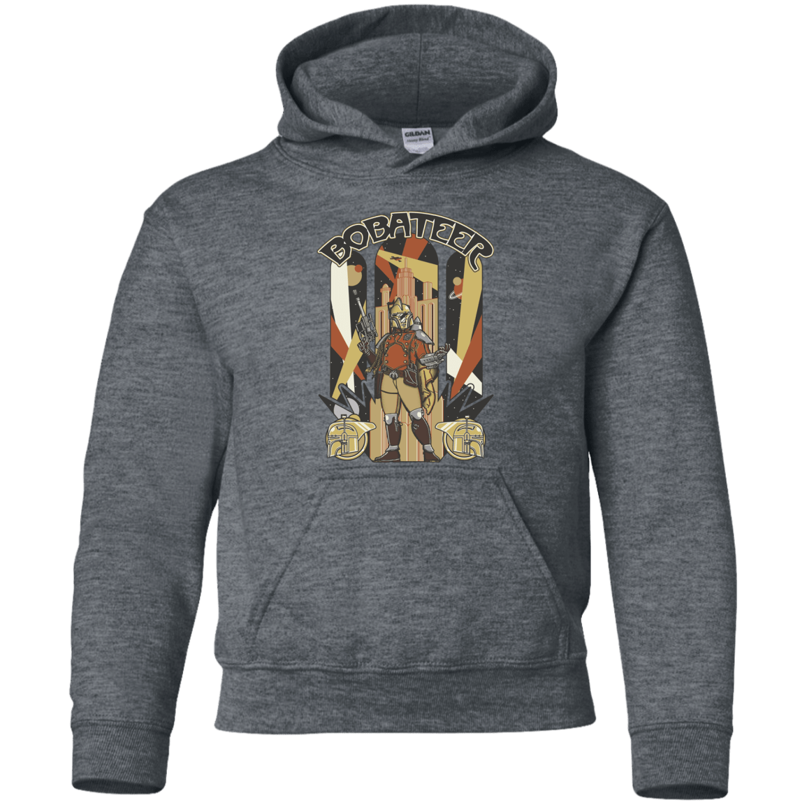 Sweatshirts Dark Heather / YS Bobateer Youth Hoodie