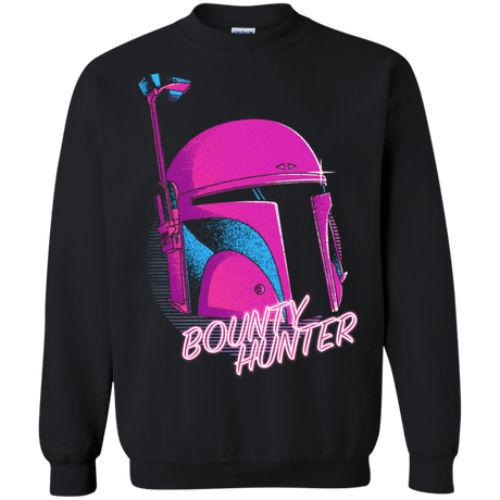 Sweatshirts Black / Small Bobba Helmet 80's Crewneck Sweatshirt