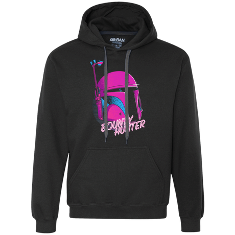 Sweatshirts Black / Small Bobba Helmet 80's Premium Fleece Hoodie