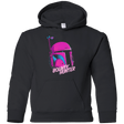 Sweatshirts Black / YS Bobba Helmet 80's Youth Hoodie