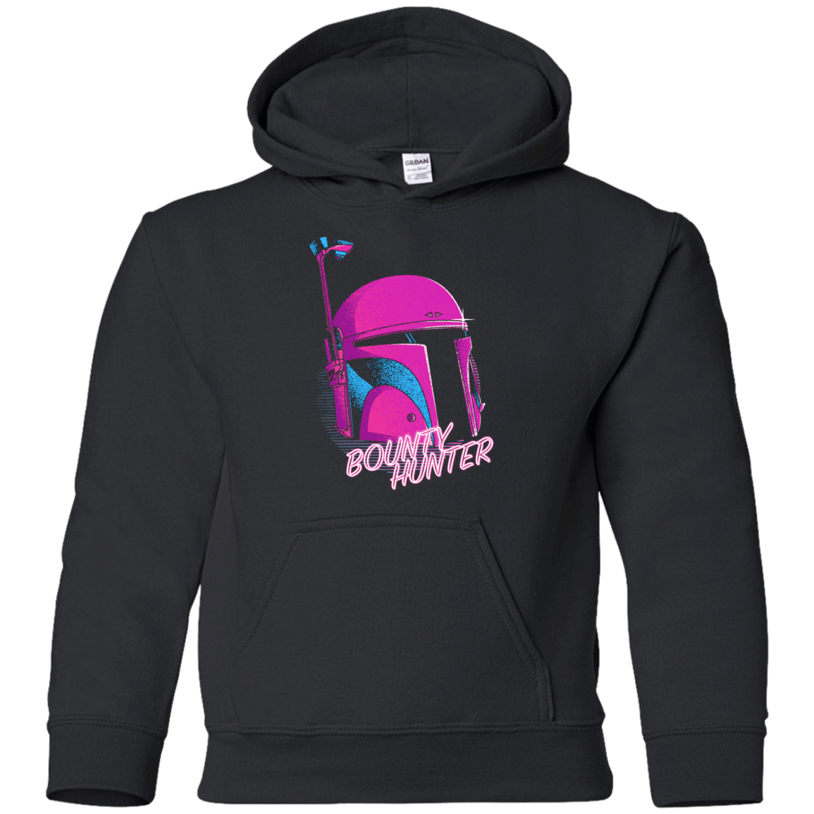 Sweatshirts Black / YS Bobba Helmet 80's Youth Hoodie