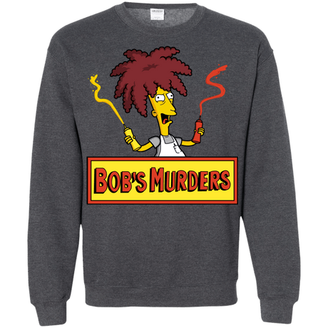 Sweatshirts Dark Heather / S Bobs Murders Crewneck Sweatshirt