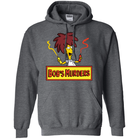 Sweatshirts Dark Heather / S Bobs Murders Pullover Hoodie