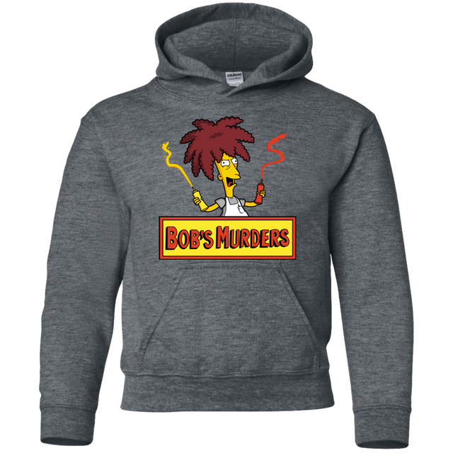 Sweatshirts Dark Heather / YS Bobs Murders Youth Hoodie
