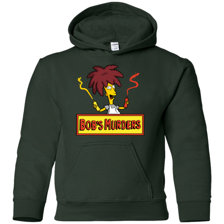 Sweatshirts Forest Green / YS Bobs Murders Youth Hoodie