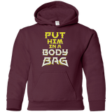 Sweatshirts Maroon / YS BODY BAG Youth Hoodie