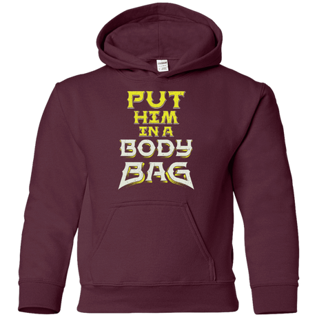 Sweatshirts Maroon / YS BODY BAG Youth Hoodie