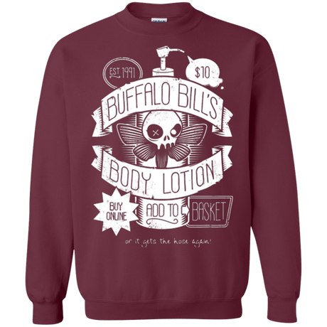 Sweatshirts Maroon / Small Body Lotion Crewneck Sweatshirt