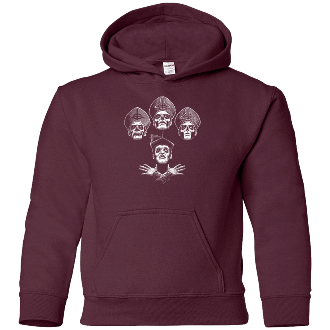 Sweatshirts Maroon / YS Bohemian Ghost Youth Hoodie