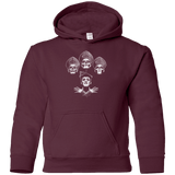 Sweatshirts Maroon / YS Bohemian Ghost Youth Hoodie
