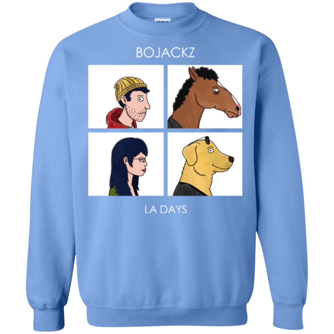 Sweatshirts Carolina Blue / S Bojackz Crewneck Sweatshirt