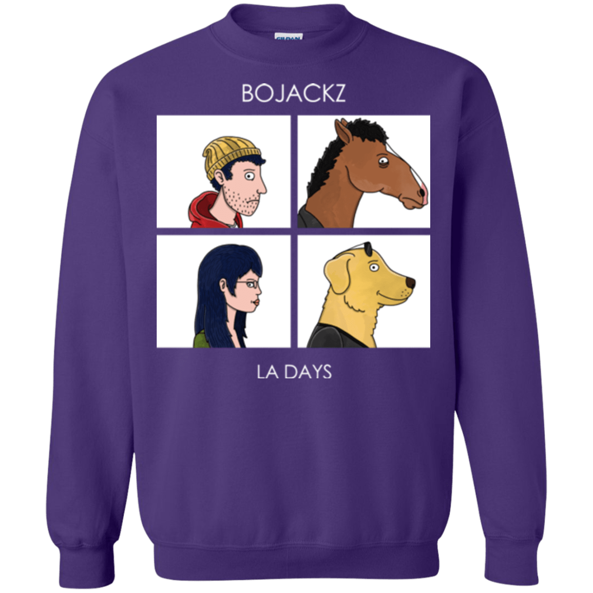 Sweatshirts Purple / S Bojackz Crewneck Sweatshirt