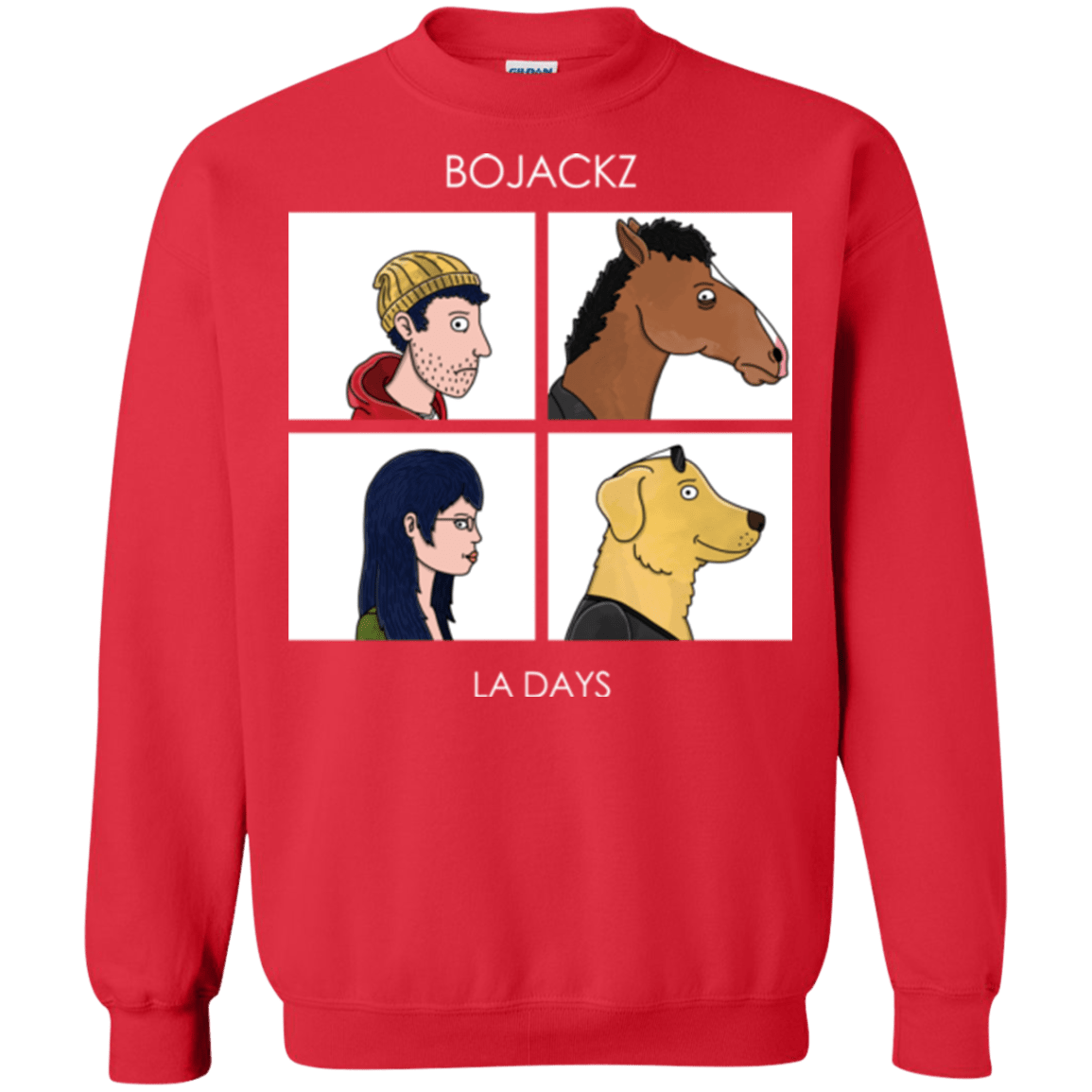Sweatshirts Red / S Bojackz Crewneck Sweatshirt