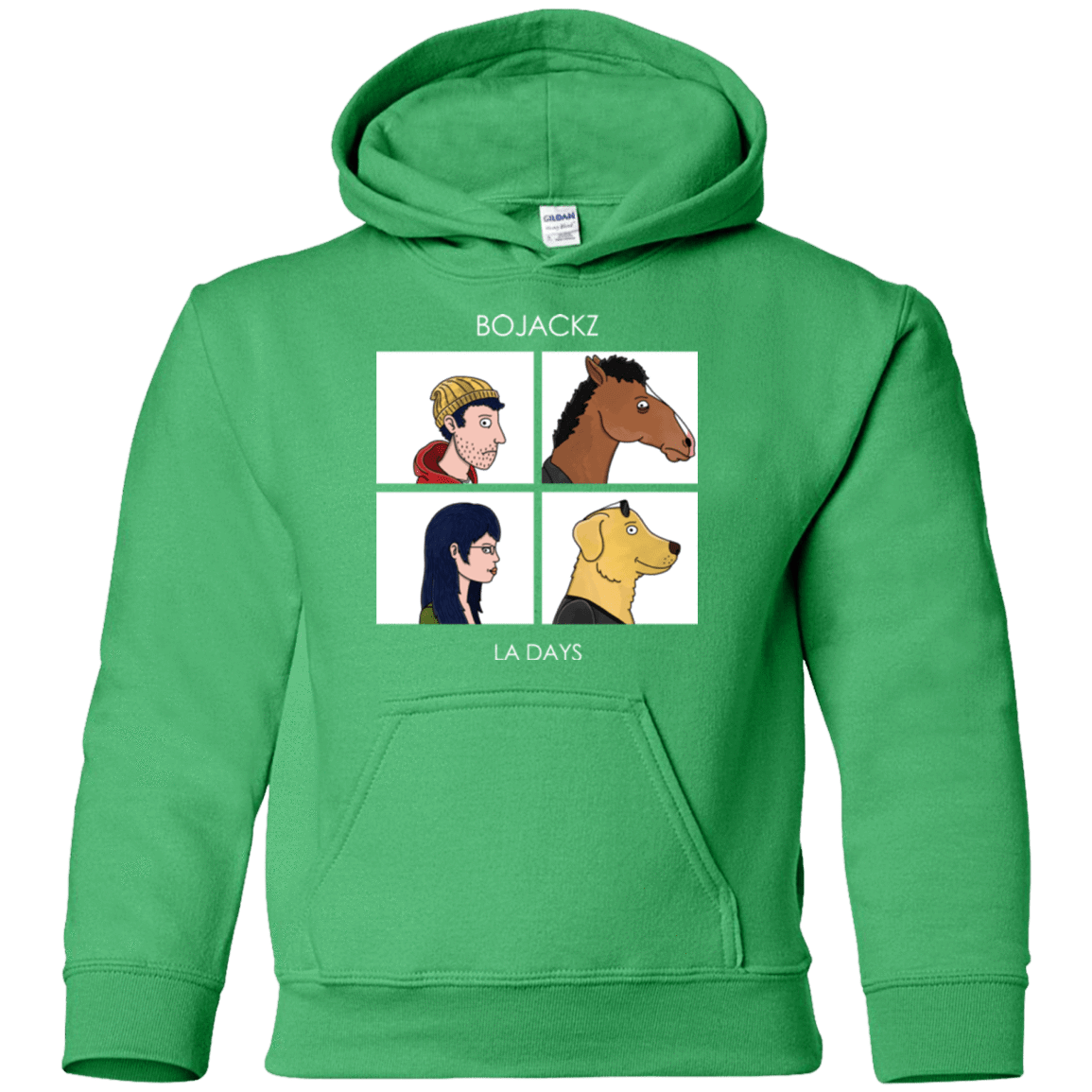 Sweatshirts Irish Green / YS Bojackz Youth Hoodie