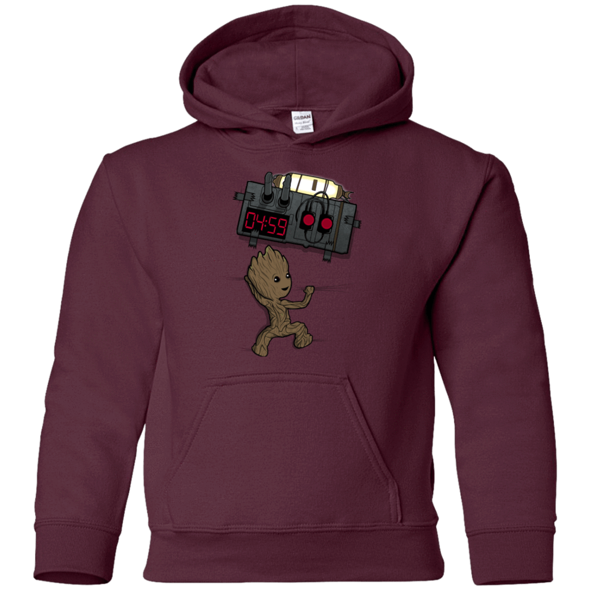 Sweatshirts Maroon / YS Bomb In Your Chest! Youth Hoodie