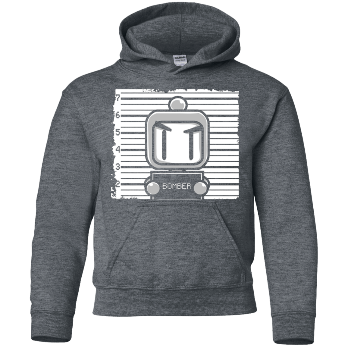 Sweatshirts Dark Heather / YS BOMBER Youth Hoodie