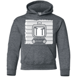 Sweatshirts Dark Heather / YS BOMBER Youth Hoodie