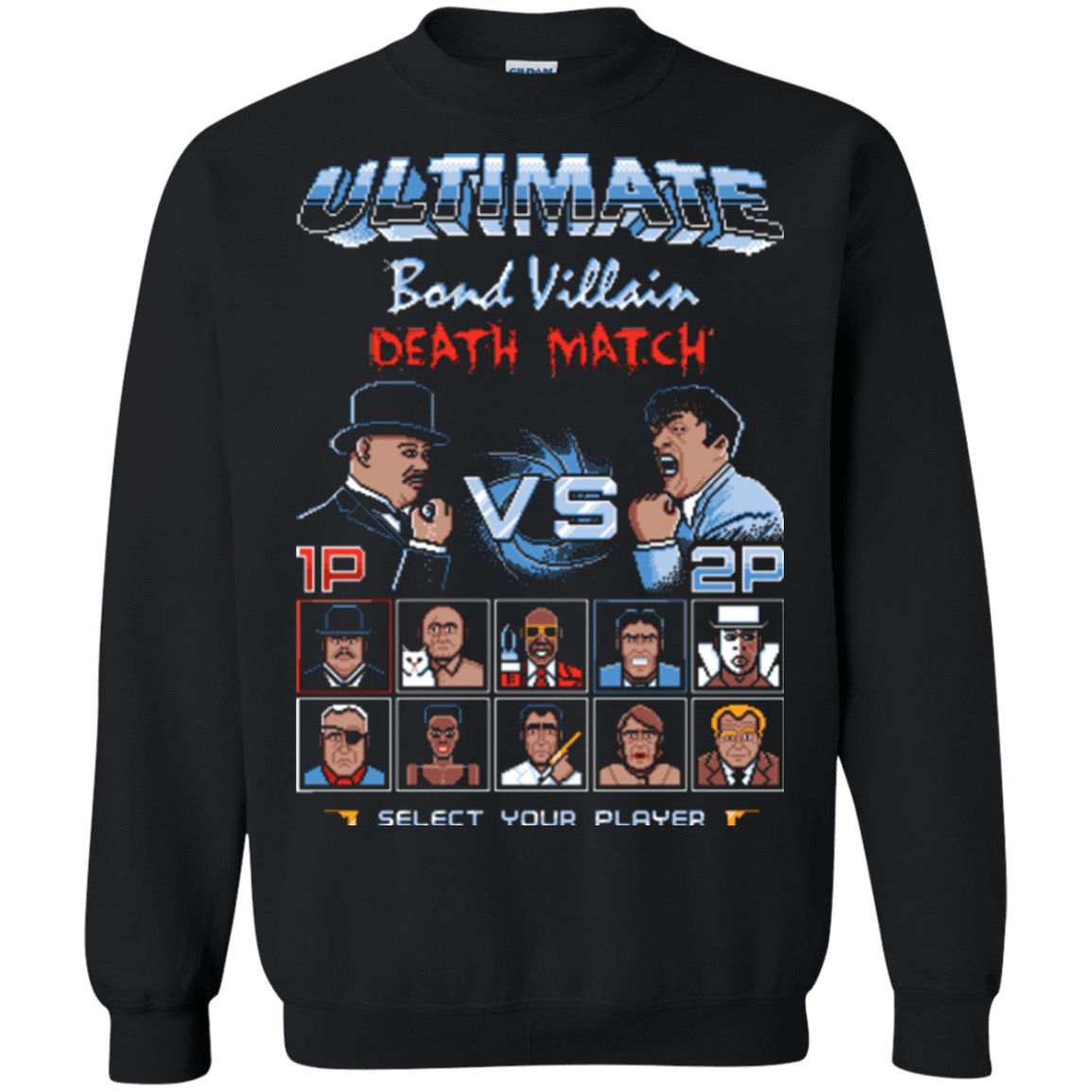 Sweatshirts Black / Small Bond Villain Death Match Crewneck Sweatshirt