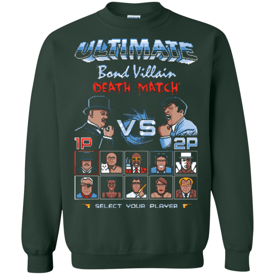 Sweatshirts Forest Green / Small Bond Villain Death Match Crewneck Sweatshirt